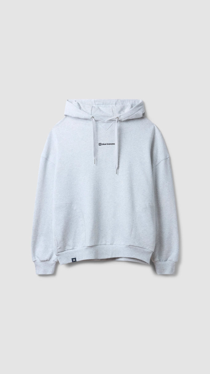 Relaxed Clothing SUDADERA CON CAPUCHA CLEAN LIGHT GREY MELANGE