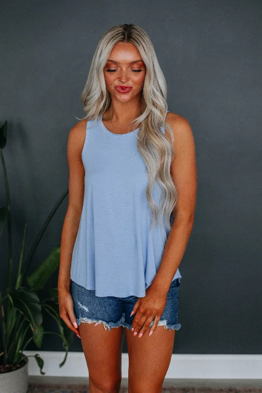 Soft Comfort Dava Basic Tank - Powder Blue