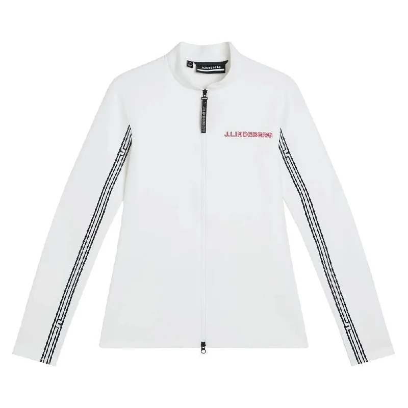Soft Trends J.Lindeberg Wildcat Full Zip Mid Layer Golf Jacket White - FW23 Women
