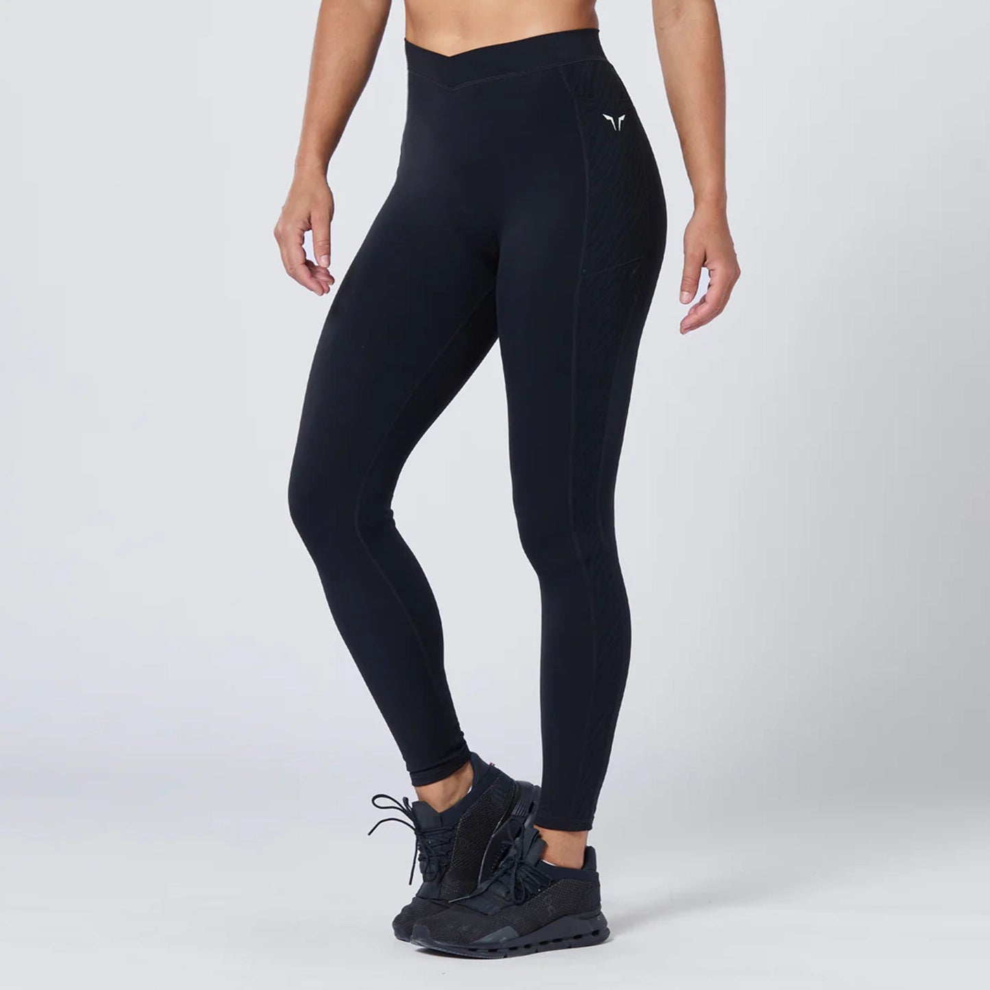 Comfortable Jackets Crossover Leggings 27" - Black