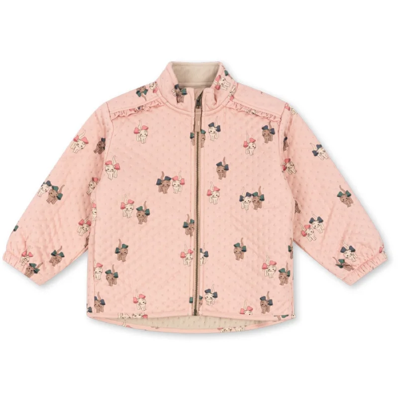 Simple Looks Konges Sløjd Bow Kitty Pink Thermo Frill Jacket Grs