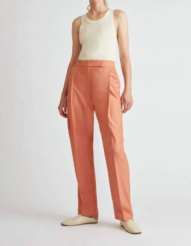 Comfortable Lounge Wear Marley Pant In Warm Guava