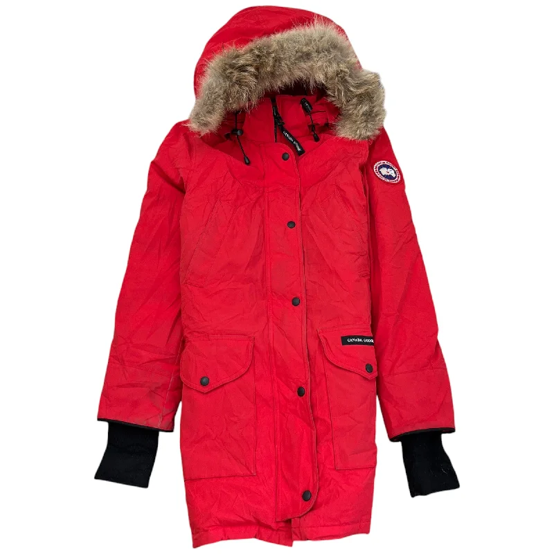 Comfortable Chic Women's Trillium Parka Down Jacket Red Size XS