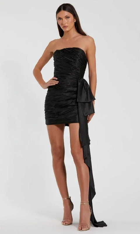 Elegant Fit Ieena Duggal 11572 - Straight Neckline Ruched Cocktail Dress