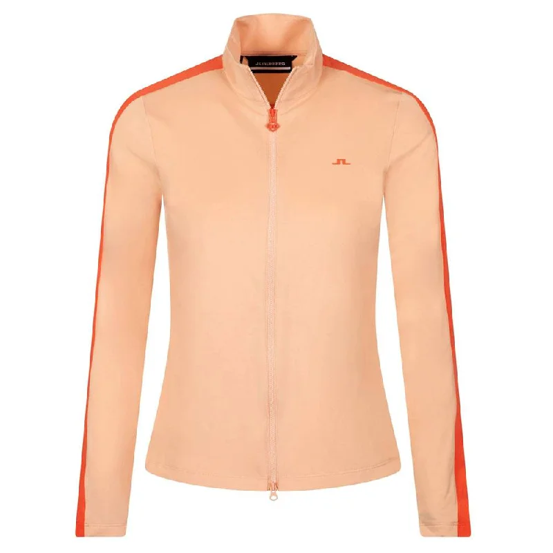 Comfortable Jackets J.Lindeberg Winona Mid Layer Golf Jacket Almost Apricot - SP24 Women