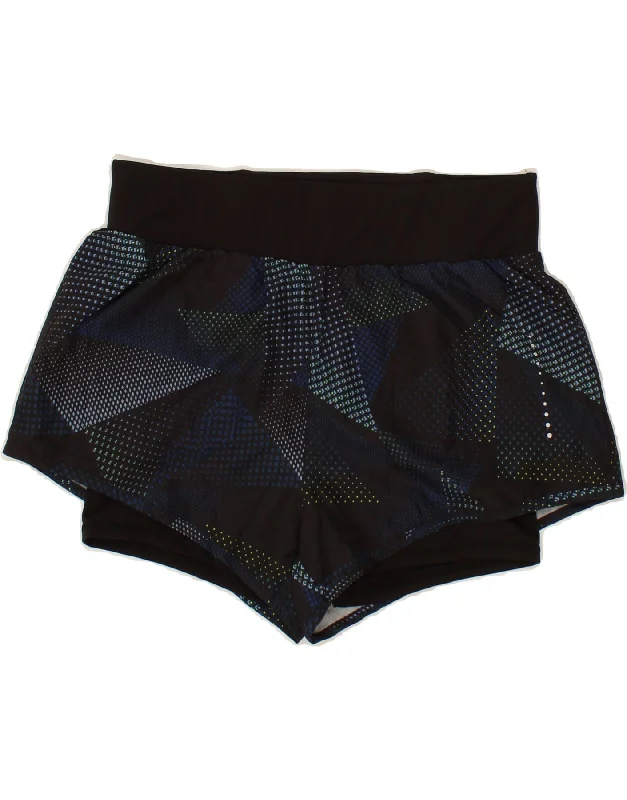 Versatile Casuals CRIVIT Womens Sport Shorts UK 12/14 Medium  Navy Blue Spotted Polyester