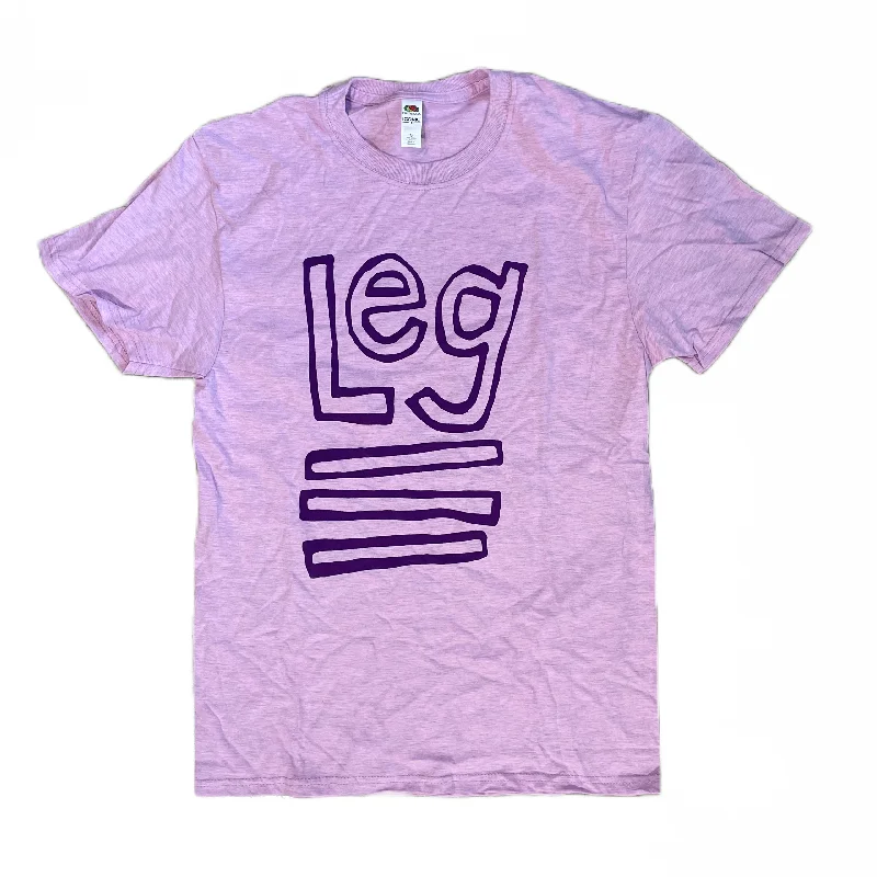 Soft Knitwear Leg T-Shirt - Purp on Purp