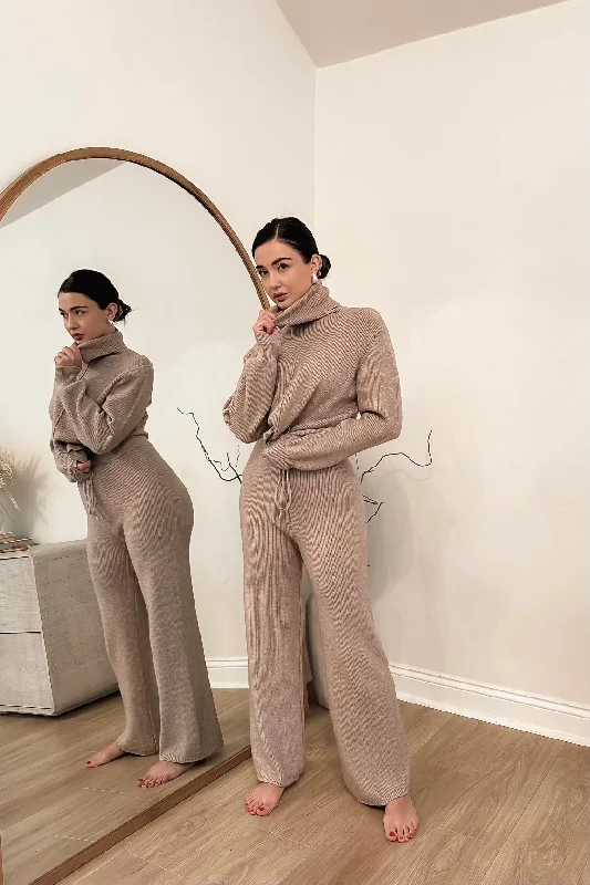 Cozy Fashion Trends Gallienne Knit 2-Piece Set - Mauve