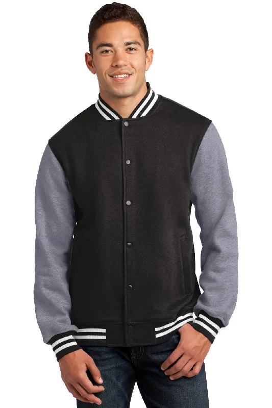Comfortable Chic Sport-Tek Fleece Letterman Jacket. ST270