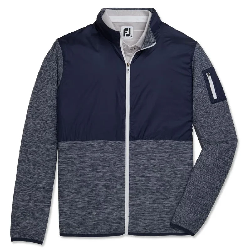 Trendy Dresses FootJoy Full-Zip Spacedye Mid Layer Golf Jacket Navy - FW23 Women