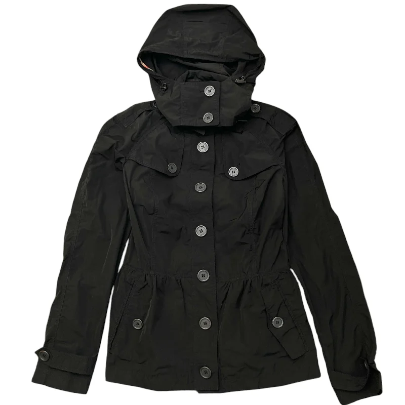 Simple Comfort Women's Trench Jacket Black Size IT 42 / UK 10