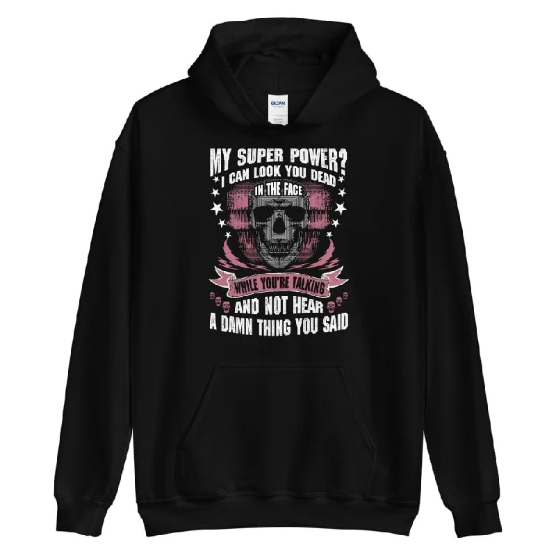 Cozy Lifestyle My Super Power - Skull Hoodie - up to 5XL