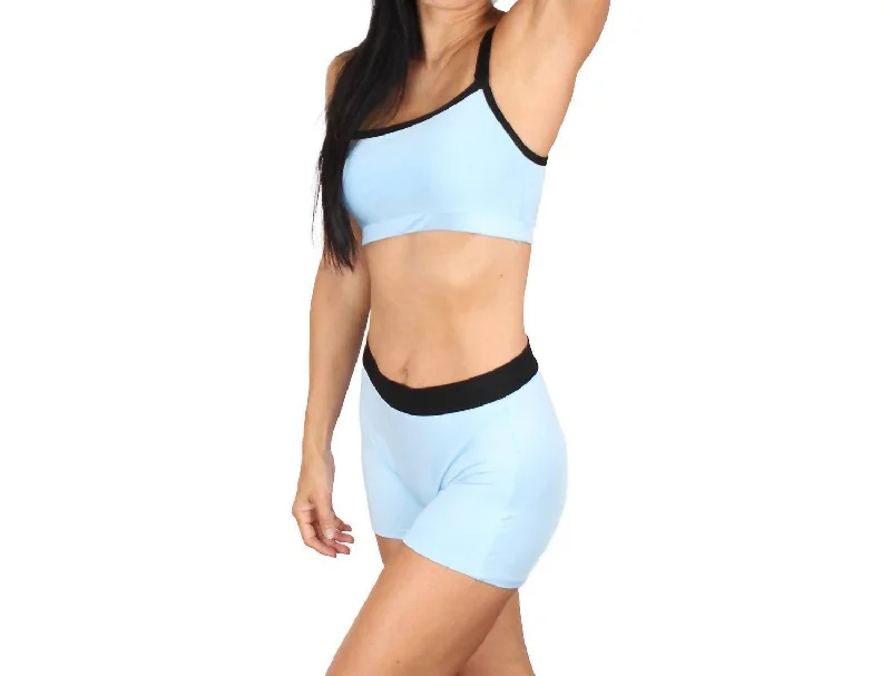 Relaxed Looks Light Support Sports Bra In Sky