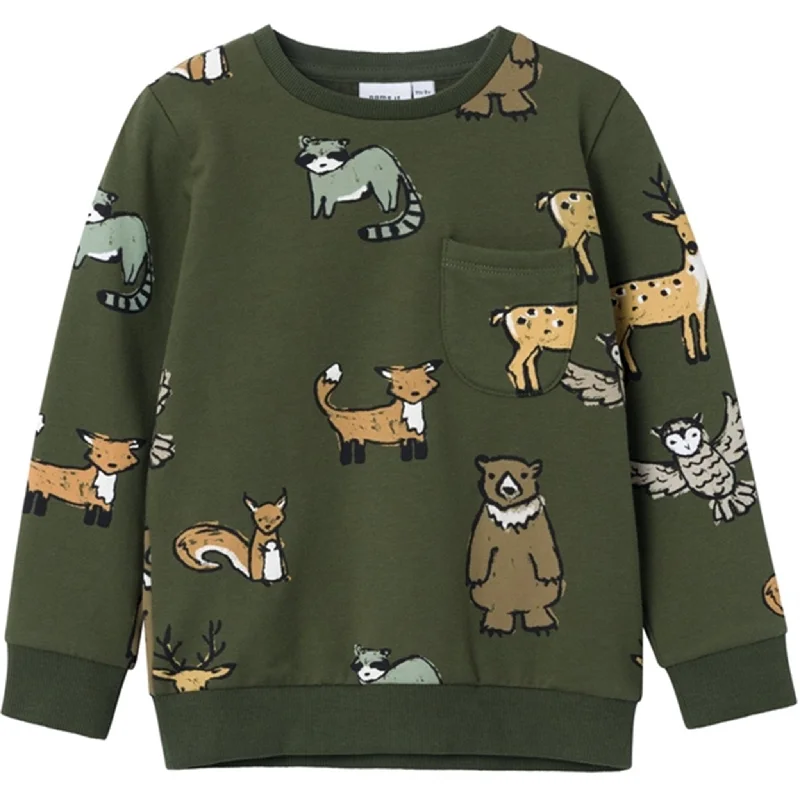 Fashion Comfort Name it Rifle Green Osvald Sweatshirt