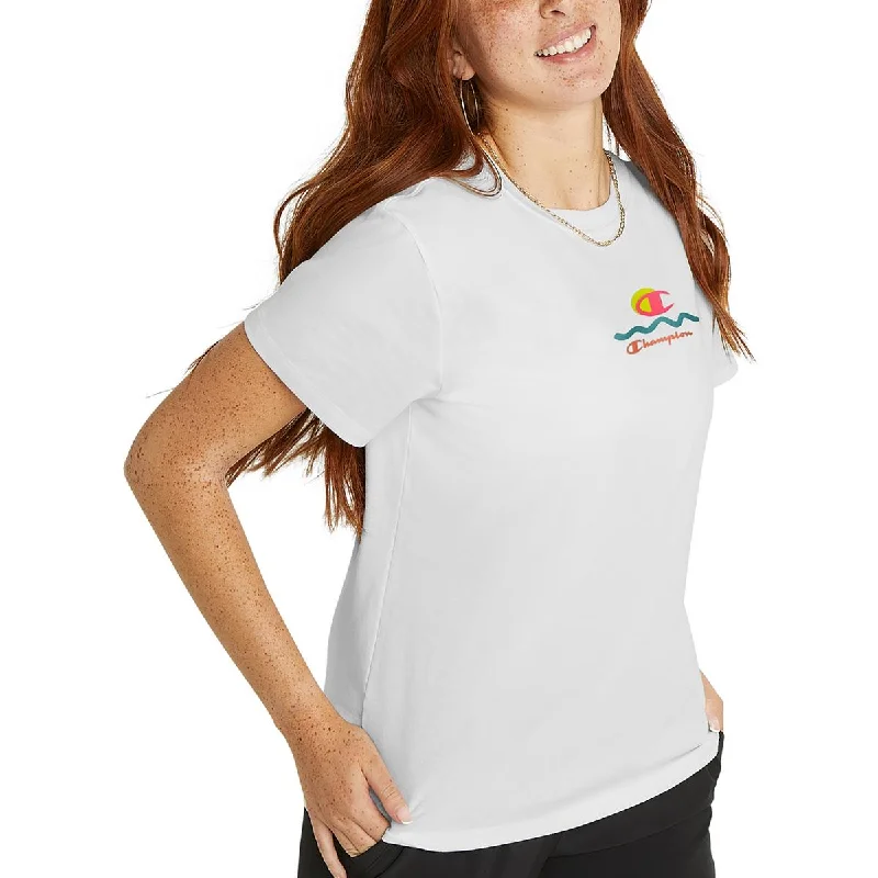 Versatile Style Champion Womens Logo Cotton Shirts & Tops