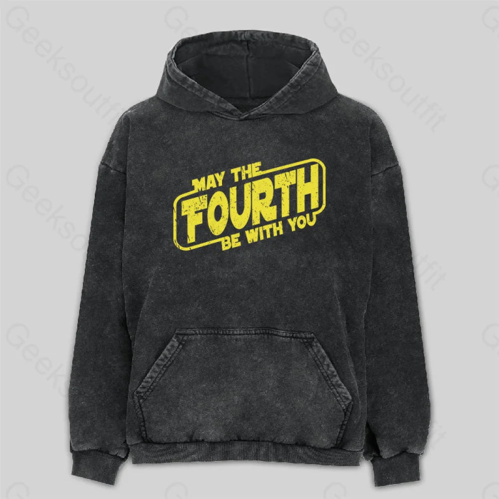 Comfy Chic Wear May The Fourth Be With You Washed Hoodie