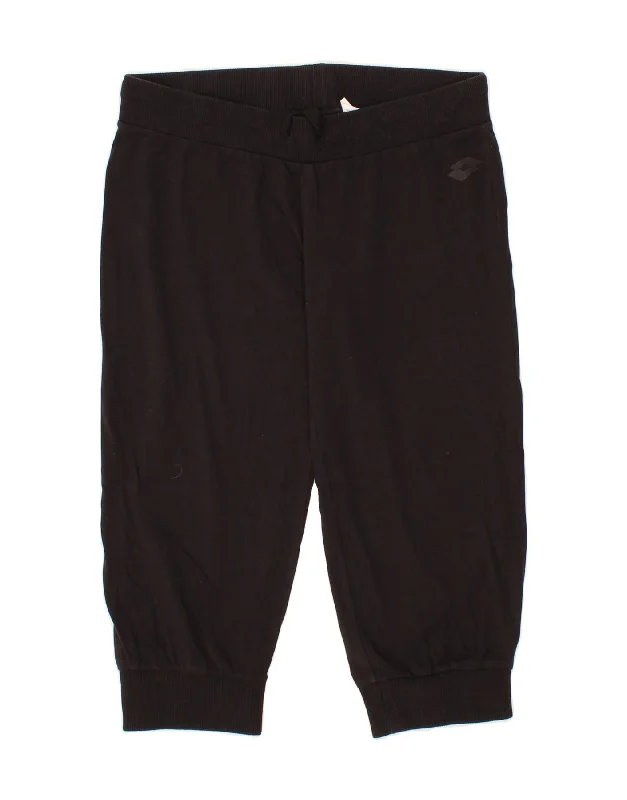 Cozy Shirts LOTTO Womens Capri Tracksuit Trousers Joggers UK 14 Large  Black