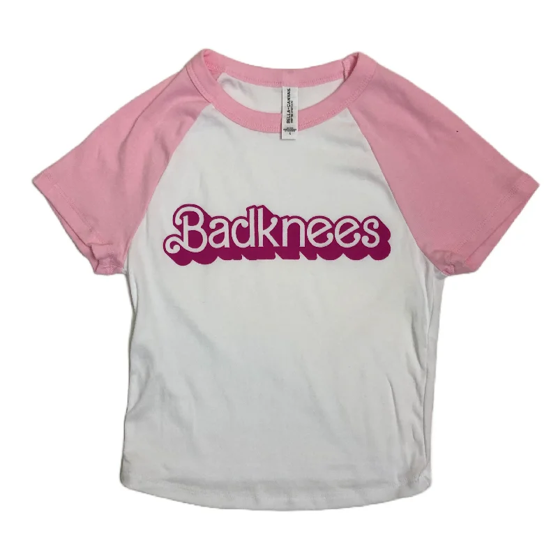 Classic Comfort Badknees Barbie Raglan Baby Tee