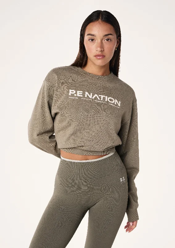 Elegant Wear QUALIFY SWEAT IN SILVER SAGE