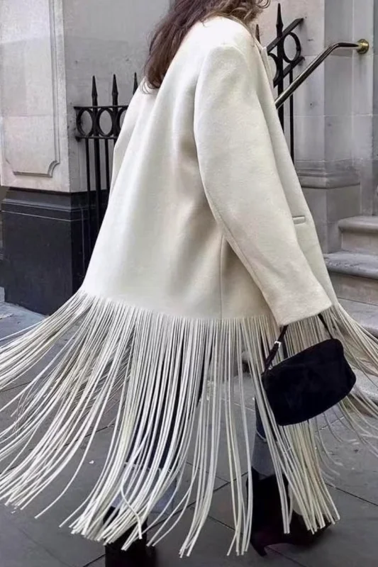 Cozy Knits Twila Fringe Trench