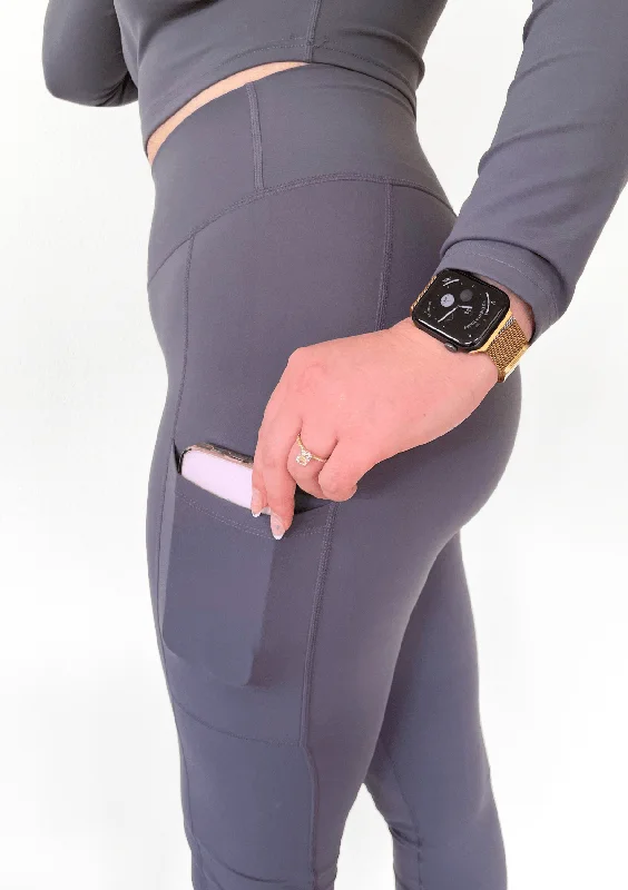 Soft Comfort Pocket Leggings - Grey