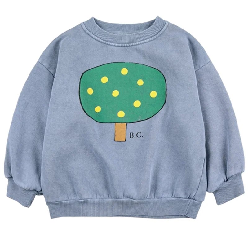 Cozy Fashions Bobo Choses Prussian Blue Green Tree Sweatshirt
