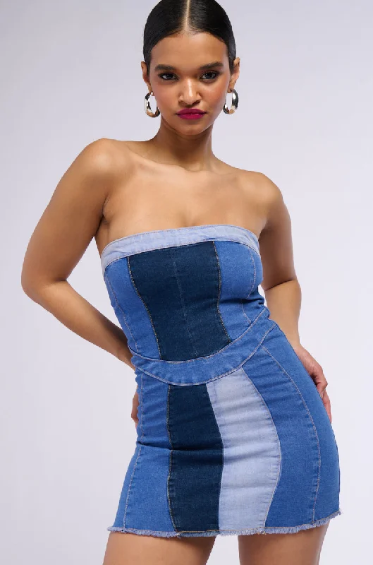 Cozy Lifestyle SO Y2K DENIM MINI DRESS