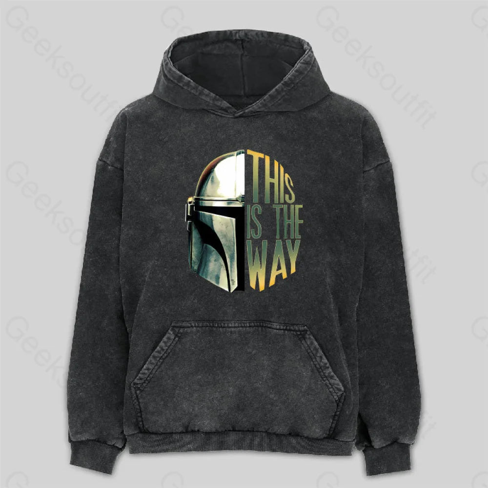 Trendy Layers The Mandalorian This Is The Way Helmet Washed Hoodie