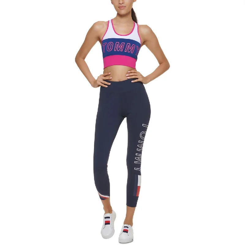 Soft Comfort Tommy Hilfiger Sport Womens Logo Activewear Sports Bra
