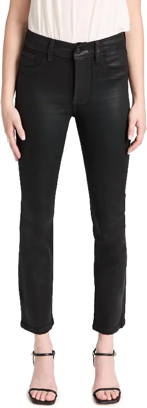 Comfortable Fashion Looks Mara Straight Mid Rise Instasculpt Ankle Jeans In Black