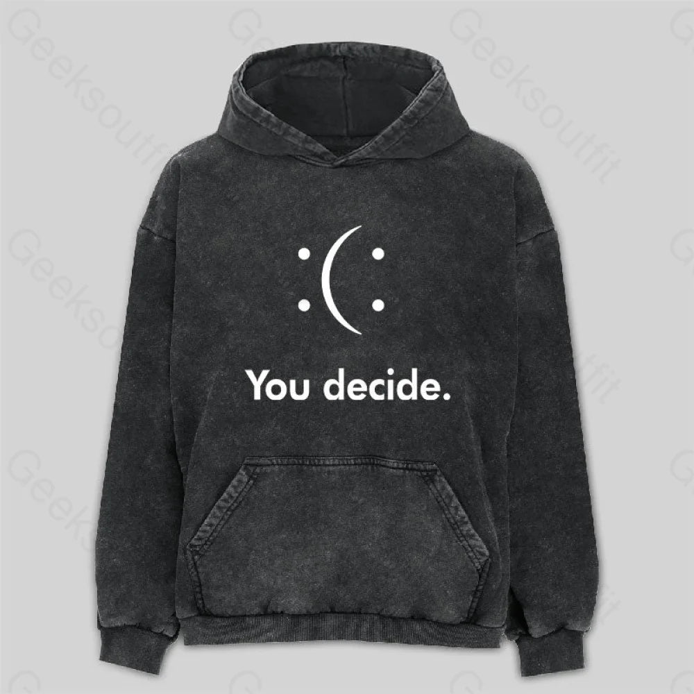 Cozy Fashions You Decide : ( :  Washed Hoodie