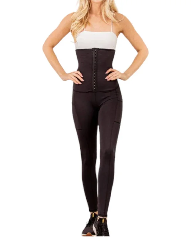 Soft Feel Waist Training Magic Leggings In Black