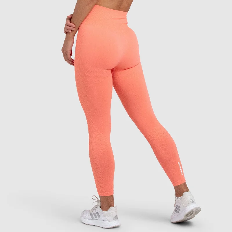 Relaxed Fits Impact Solid Leggings - Peach