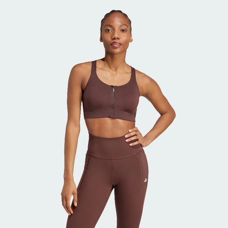 Comfortable Sweaters Women's adidas TLRD Impact Luxe High Support Zip Bra