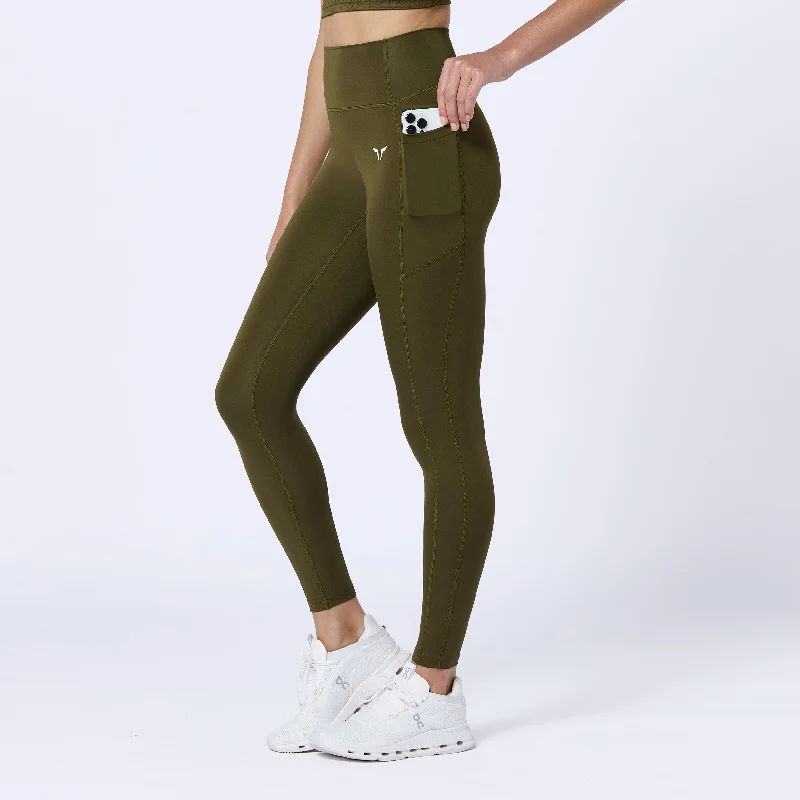 Comfortable Jackets Essential ACT Leggings 27" 2.0 - Dark Olive