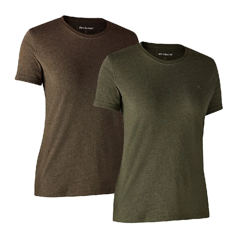 Casual Chic Wear Deerhunter Ladies Basic 2-pack T-shirt