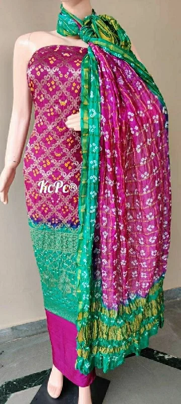 Soft Looks KcPc Banarasi Bandhej Gharchola salwar suit