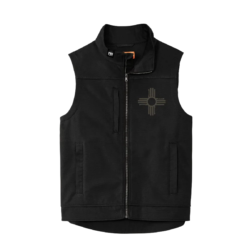 Comfortable Tops Zia Embroidered Canvas Vest
