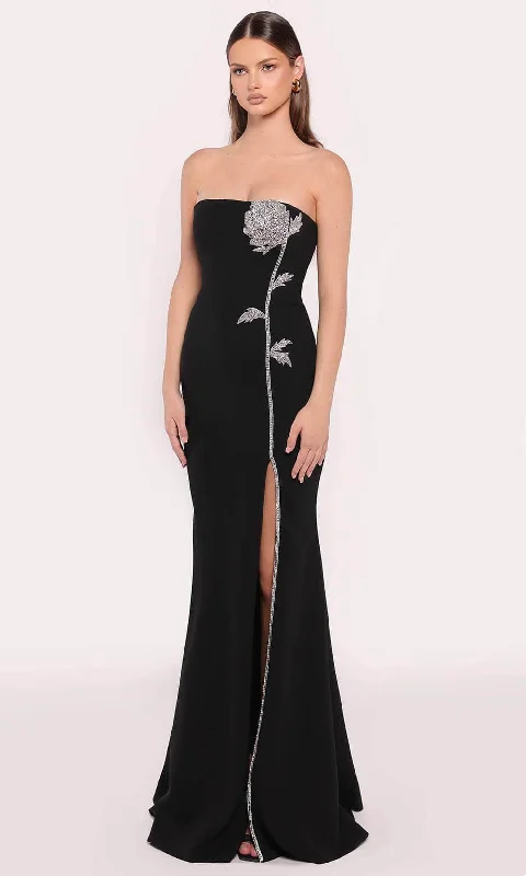 Timeless Outfits Tarik Ediz 98871 - Beaded Floral Evening Dress