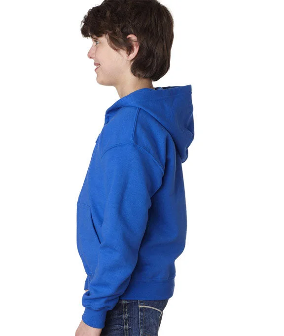 Casual Comfort 18600B - Gildan Heavy Blend™ Youth Full-Zip Hooded Sweatshirt