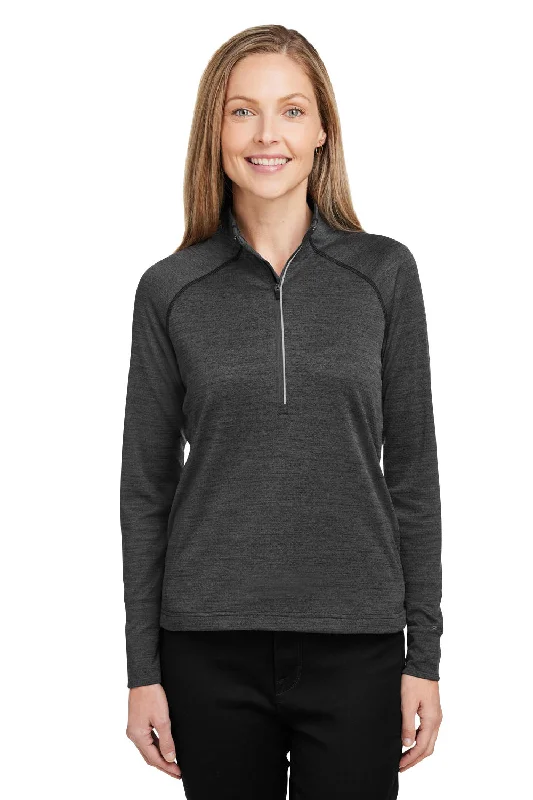 Comfy Pants Spyder Womens Mission 1/4 Zip Sweatshirt w/ Pockets - Black