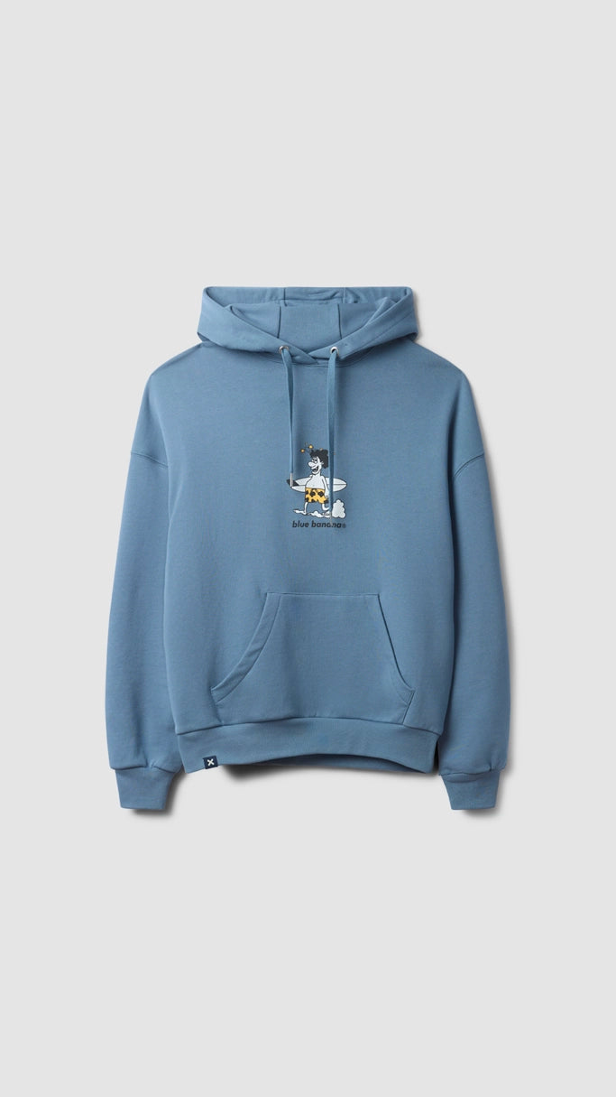 Easy Chic Wear SUDADERA CON CAPUCHA WIPEOUT SKY BLUE