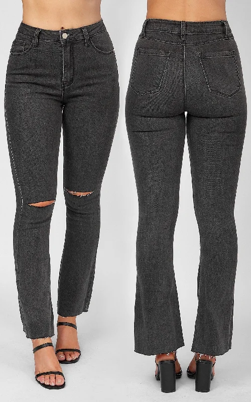 Cozy Knits Sniper Jeans - Grey