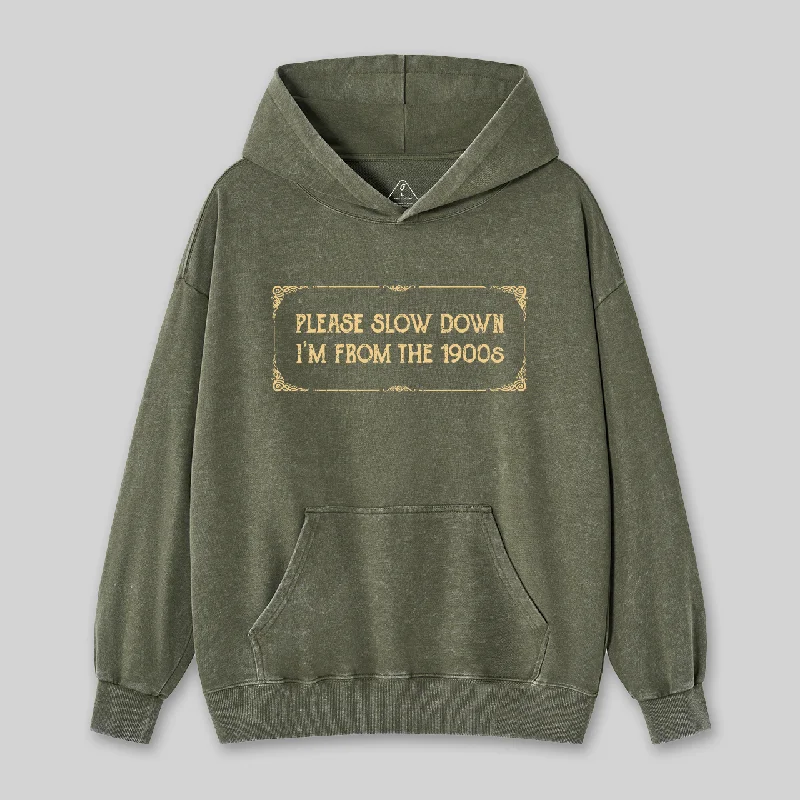 Urban Chic From the 1900s Washed Hoodie