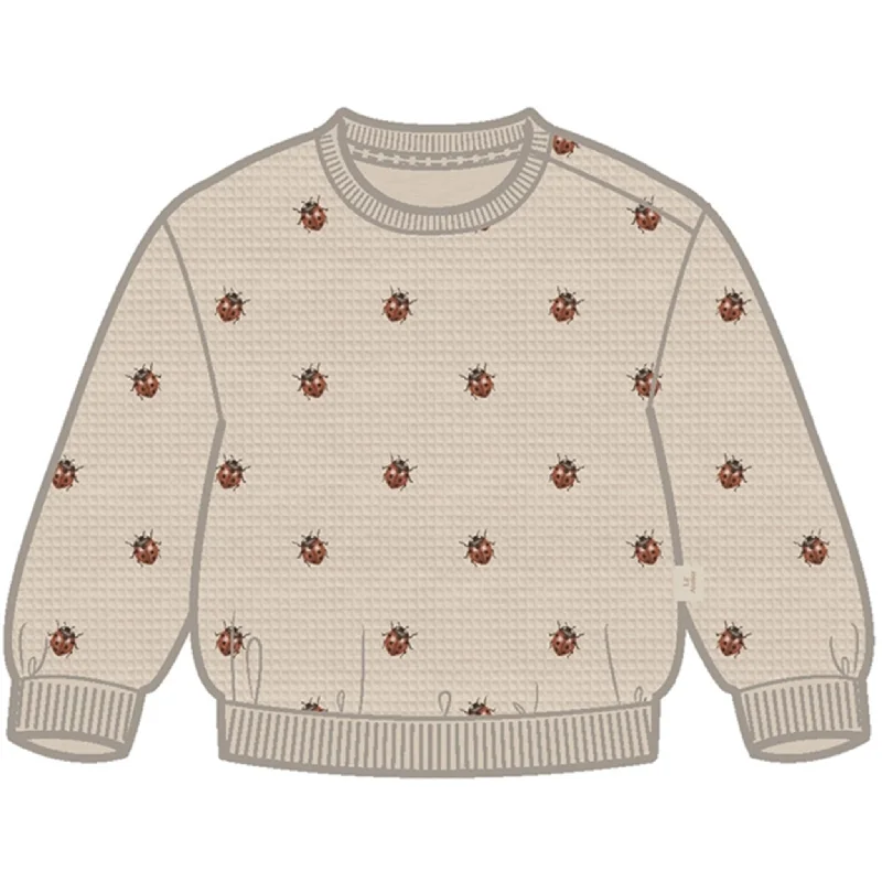 Relaxed Fits Lil'Atelier Whitecap Gray Ladybugs Ronja Sweatshirt