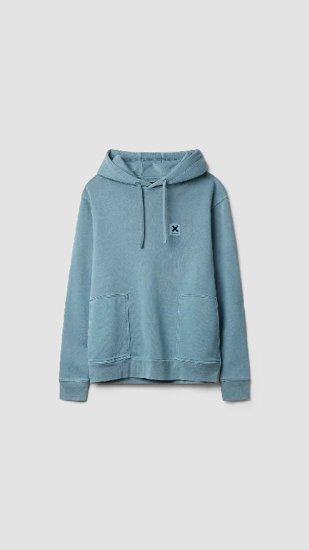 Relaxed Tops SUDADERA CON CAPUCHA ICONIC SKY BLUE
