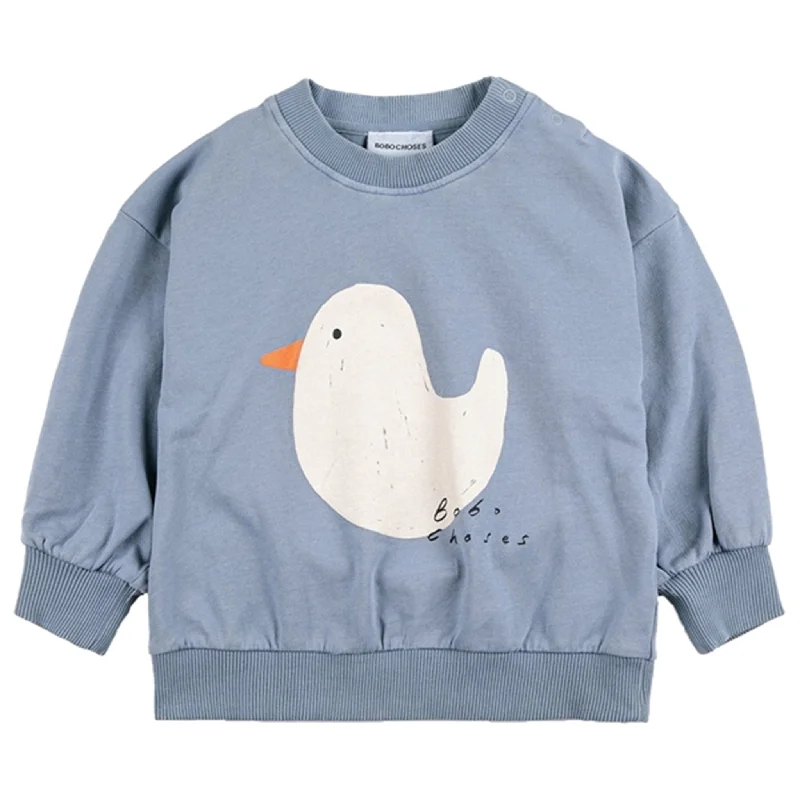 Casual Chic Outfits Bobo Choses Blue Rubber Duck Sweatshirt