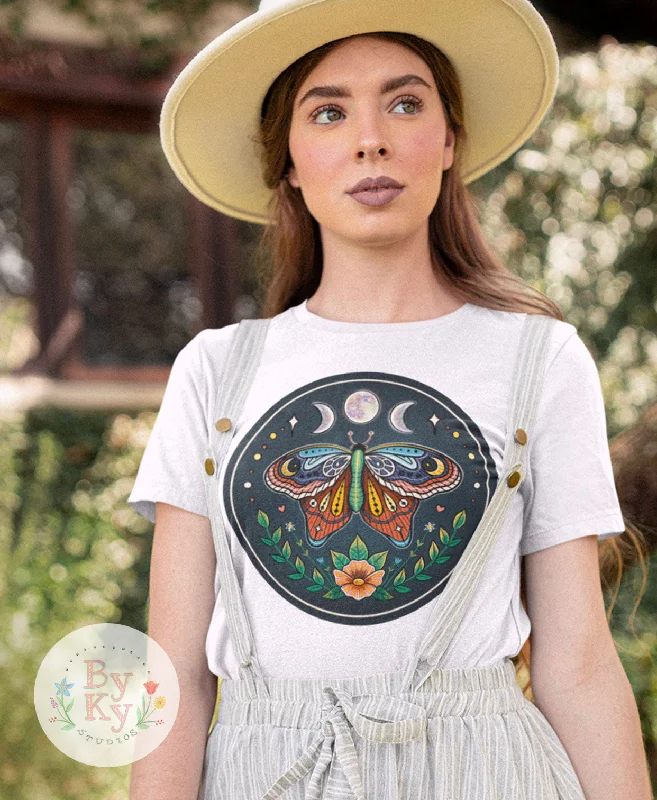 Casual Chic Outfits Moon Moth Unisex Tee