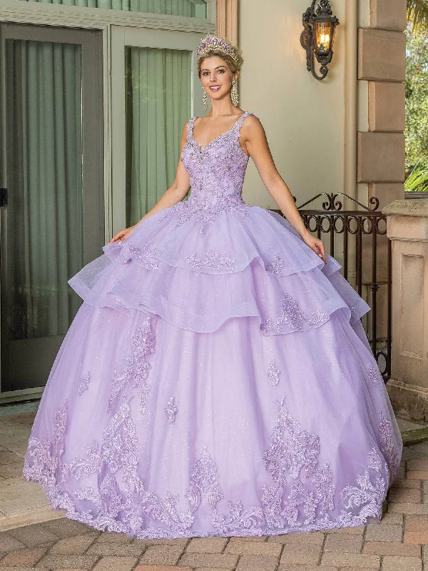 Soft Casuals Dancing Queen 1686 - Embroidered Tiered Ballgown