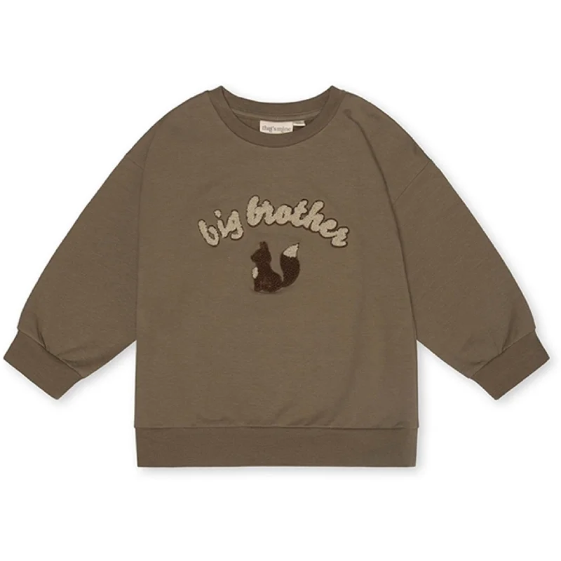 Simple Chic That's Mine Dusky Green Finley Big Brother Sweatshirt